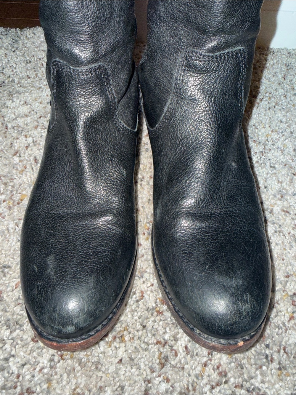 Frye Black Women's Tall Leather Riding Boots 6 - Picture 11 of 11